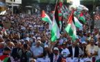 الآلاف يحتجون في طنجة دعماً للقضية الفلسطينية ورفضاً للتطبيع